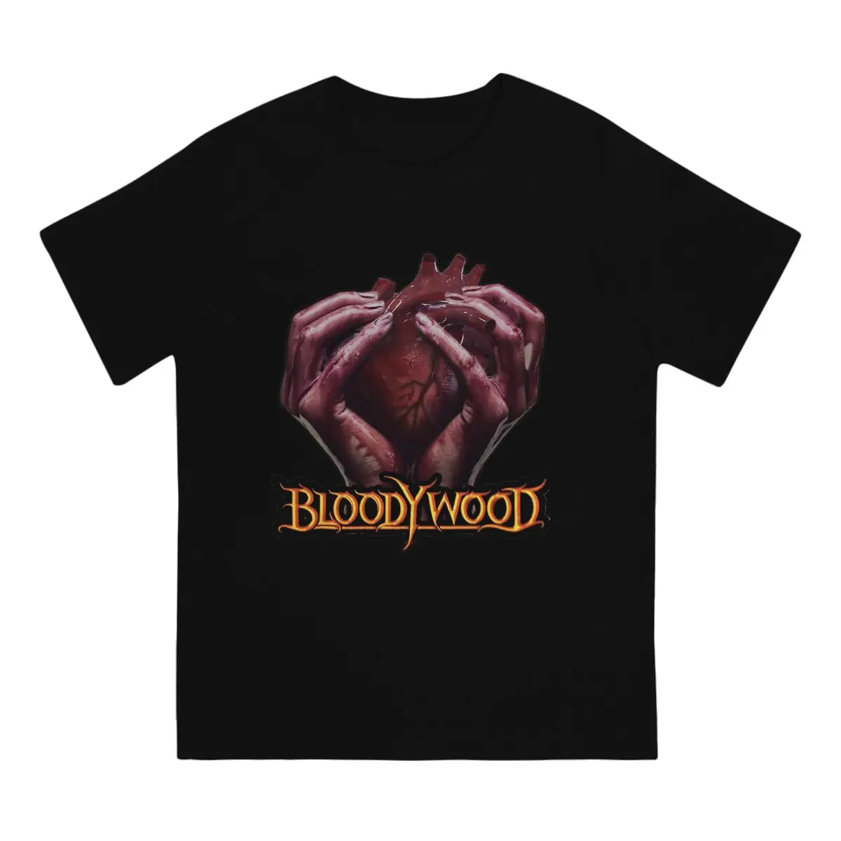 Heart Hip Hop TShirt Bloody Wood Leisure T Shirt Summer Stuff For Men Women