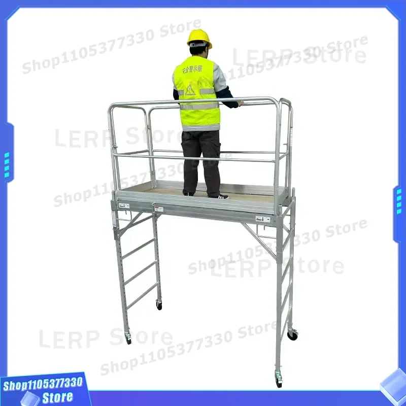 Portable Aluminum Folding Scaffolding Small Universal Modern Construction Equipment High Strength Building Tool Easy To Use