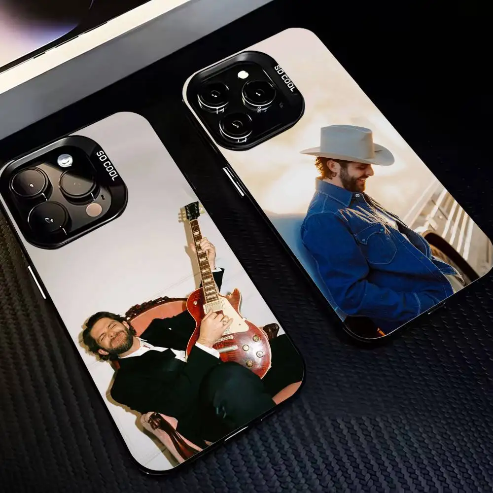 

Country Singer Thomas Rhett Phone Case For iPhone17 16 15 14 13 12 Pro Max Grey Black Matte Laser Metallic Aurora Funda