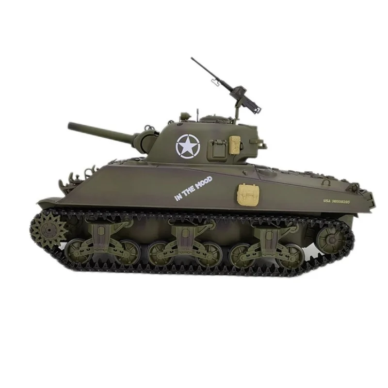 1: 16 Remote-Controlled Tank American M4a3 3898-1with Gun Barrel Telescopic Multifunctional Combat Rc Competitive Tank Toy Gift