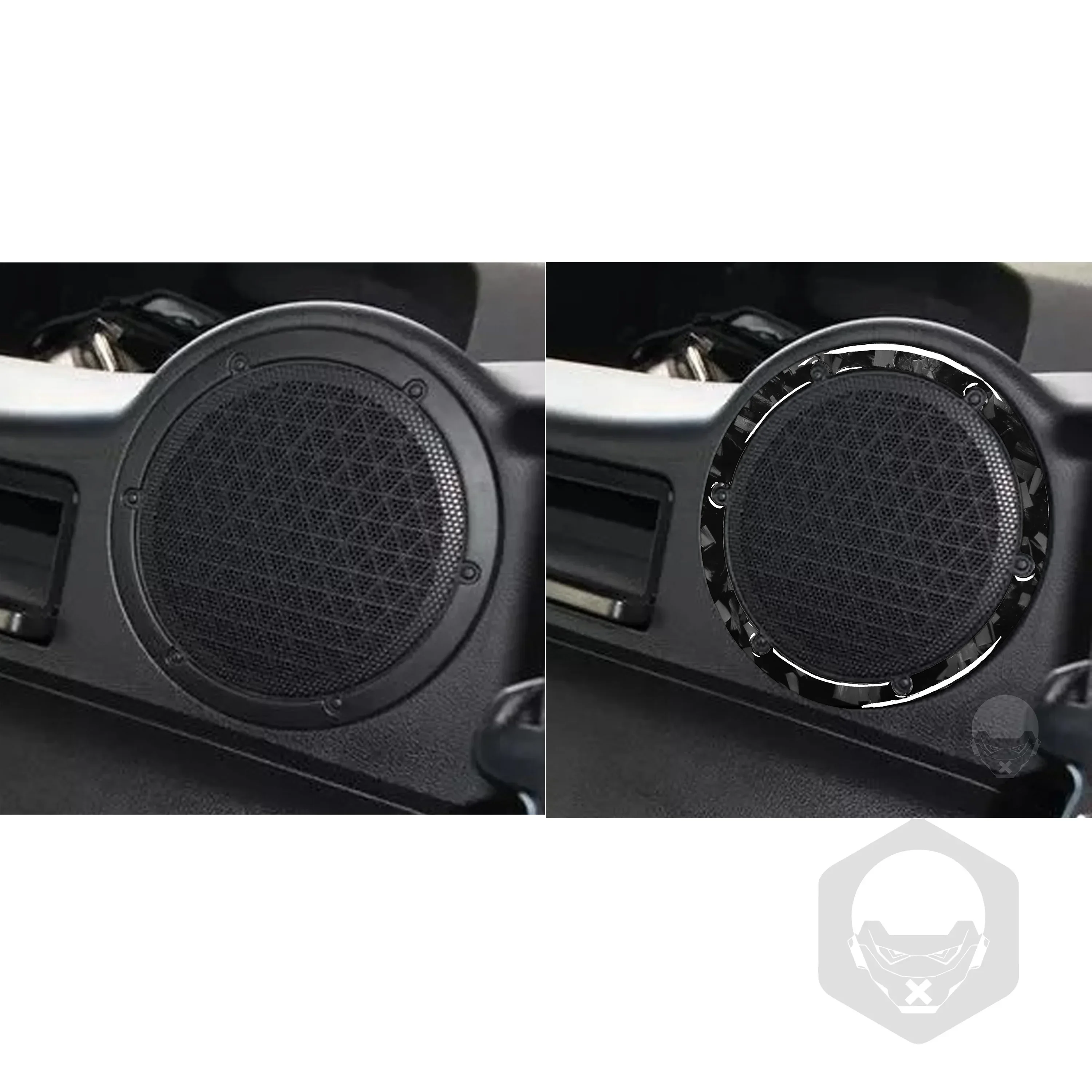 For Nissan 350Z Z33 2003-2009 Accessories Forged Carbon Fiber Car Interior Rear Speaker Surround Trim Sticker