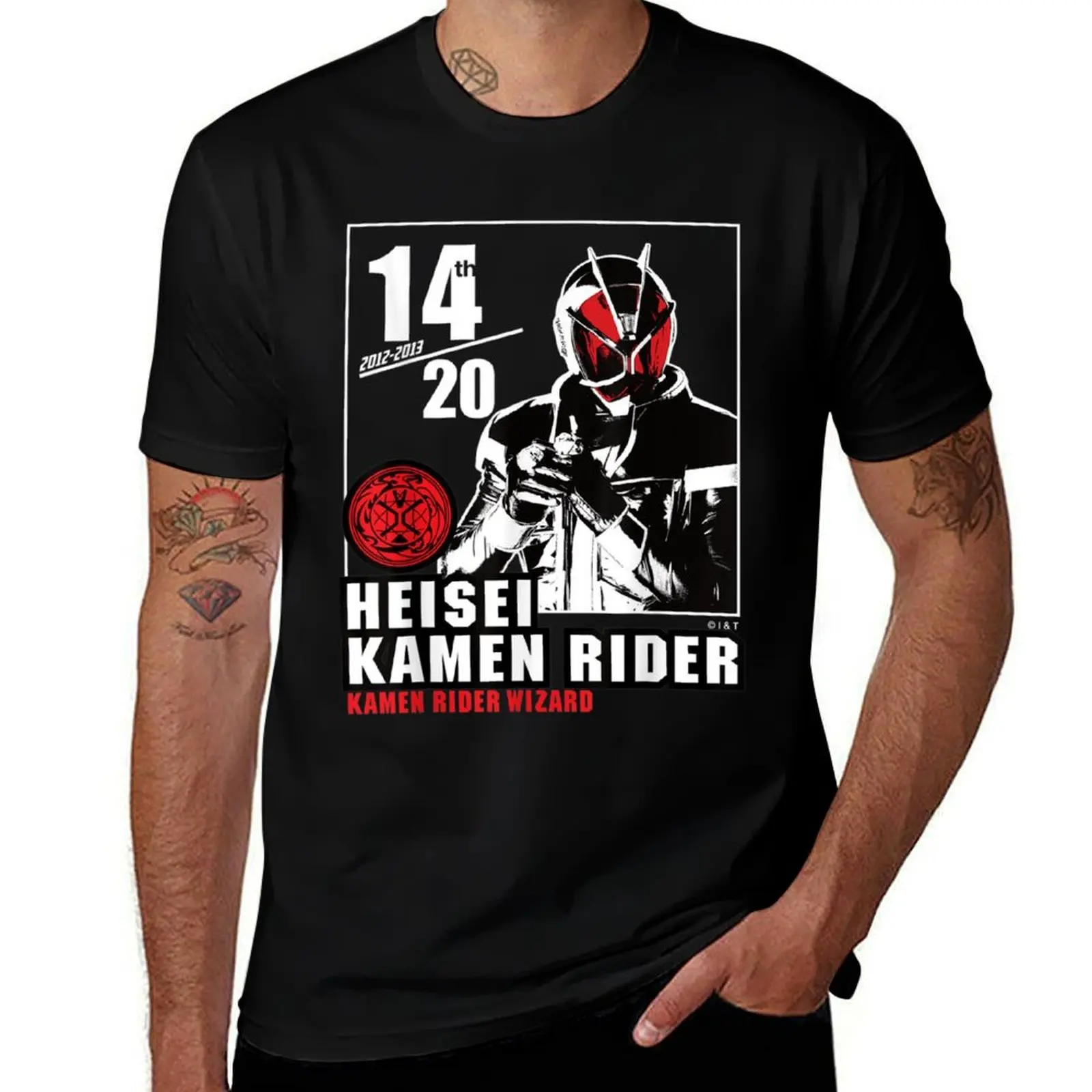 Kamen Rider Wizard T-Shirt t shirts for man slim fit t shirts for man cotton soft T-Shirt