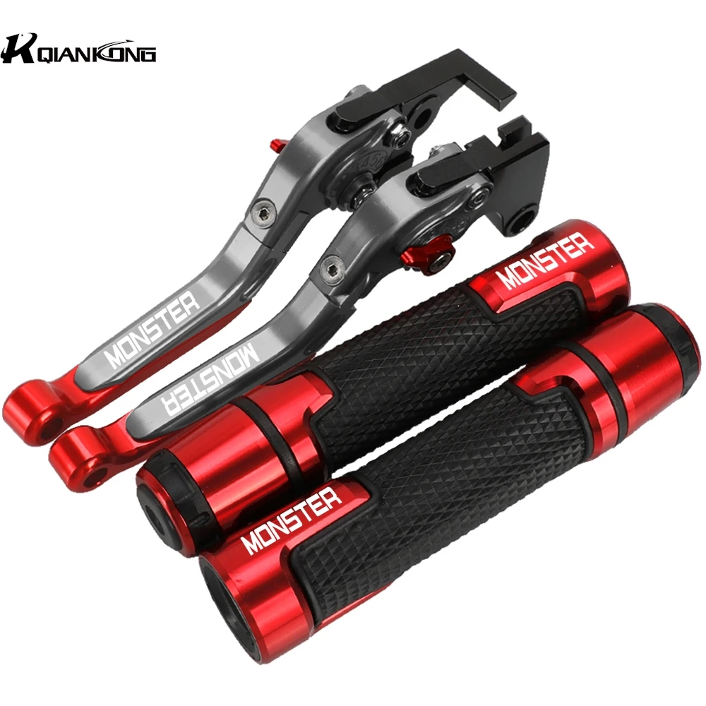 

Motorcycle Accessories Brake Clutch Levers Handlebar Handle Grips Ends for Ducati Monster ST2 M 400 600 620 750 919 796 696