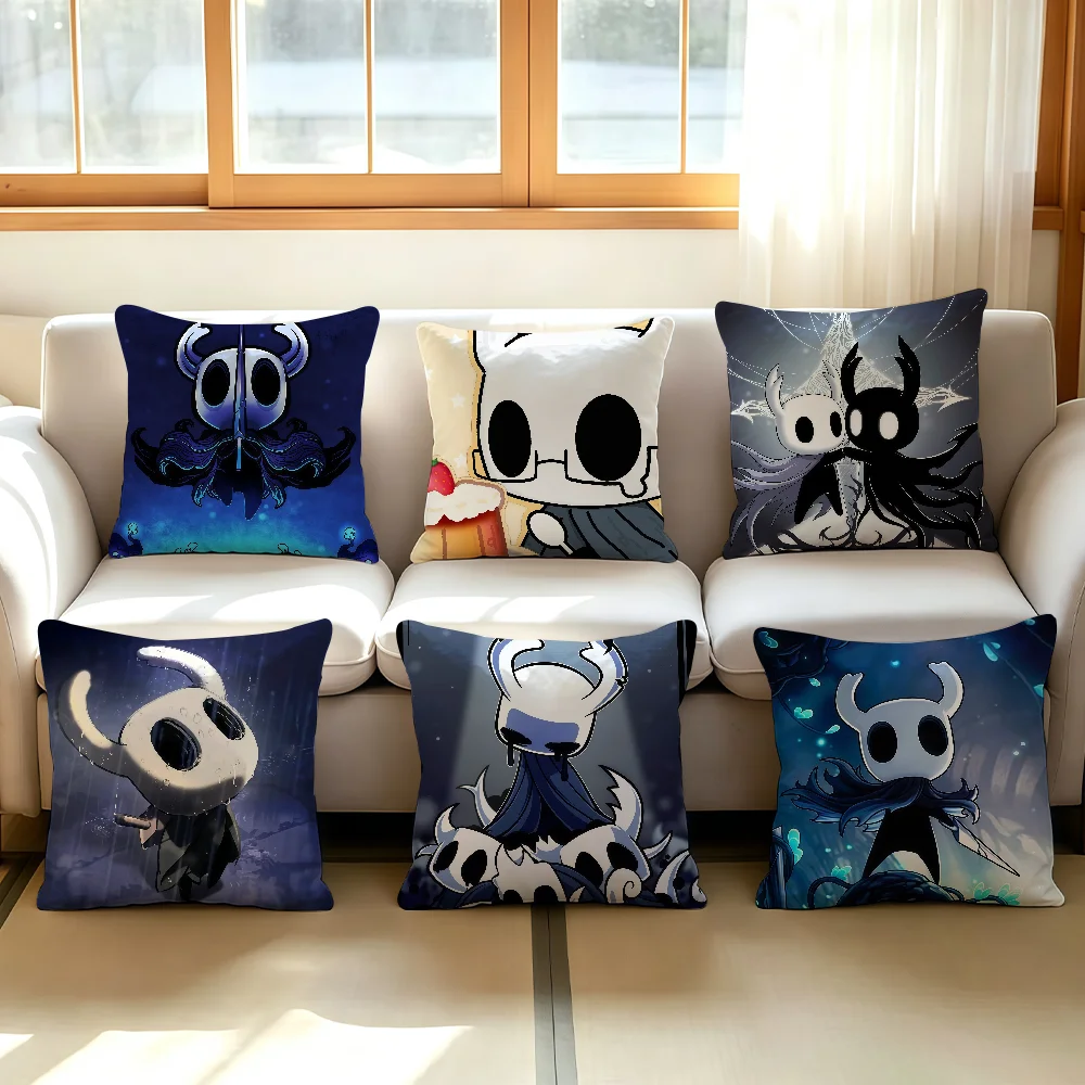 Game H-Hollow Knight cushion cover Comfortable Decorative For Bedroom Living room Dormitory Picnic and Holiday Decoration