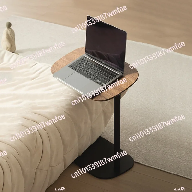 Computer desk Solid wood edge Bedroom Bedside Floor-to-ceiling notebook bracket Multifunctional table Coffee table