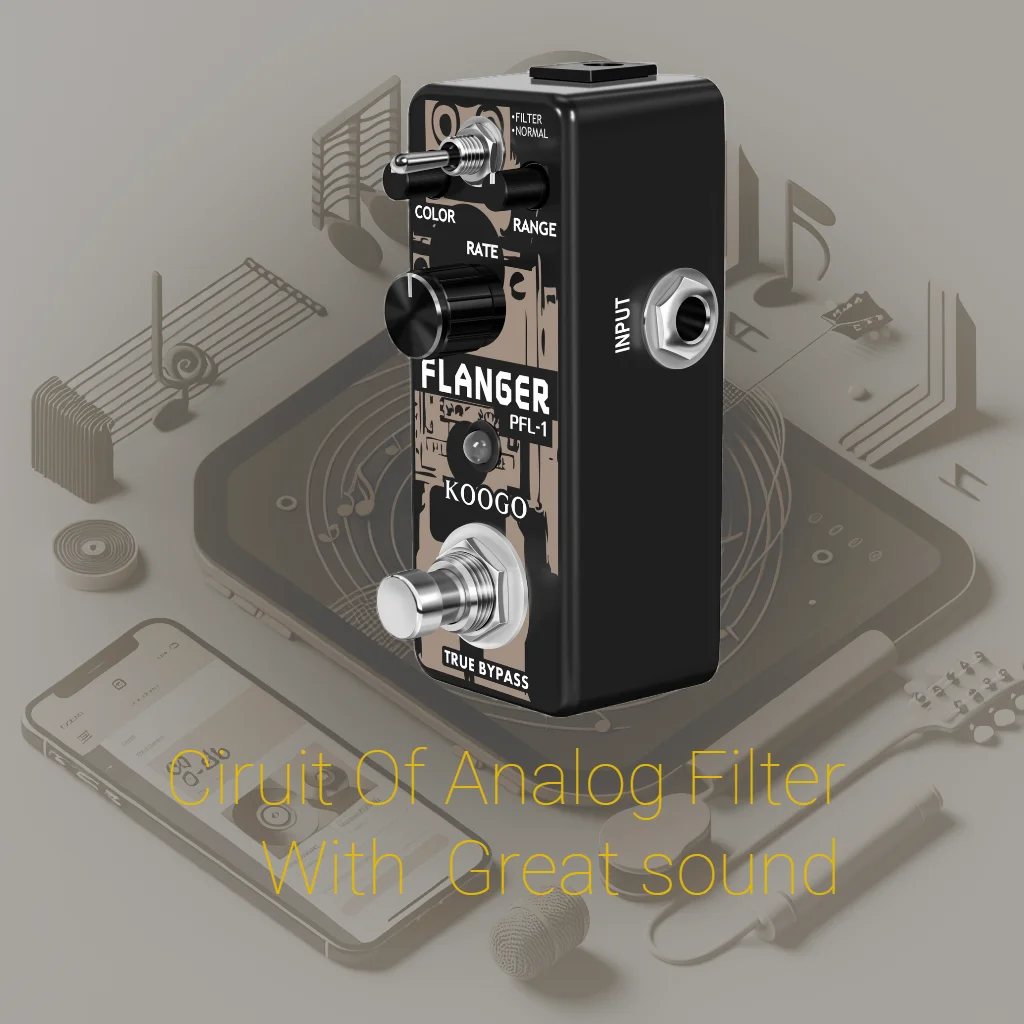 Koogo Guitar Flanger Pedal Ultimate Vintage Effects pedali Analog Flanger Fliter Bass Effector PEL-1 custodia in metallo True Bypass