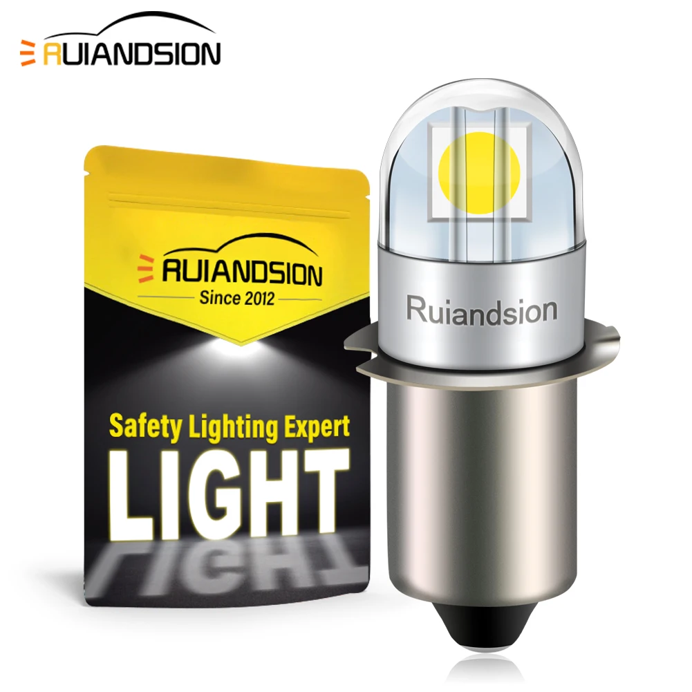 

Ruiandsion P13.5S Base LED Miniature Lamp 3V 4.5V 6V 12V 18V 24V 2SMD For Work Light Flashlight Replacement Bulb Torches