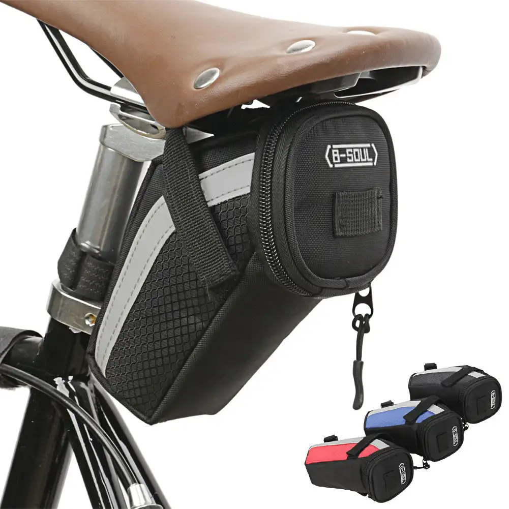 Bolsa de assento traseiro impermeável para bicicleta, sigilo forte, impermeável, à prova de choque, bicicleta Saddle Bag, acessórios de ciclismo