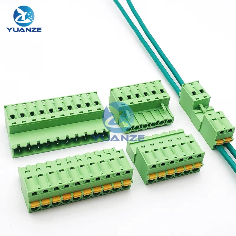 

10PCS 5.08mm Terminal Block Weld-free Screw-free 2EDG 5.08 Spring-press Plug-in Male Female Connector 2P 3P 4P 5P 6P 7P 8P