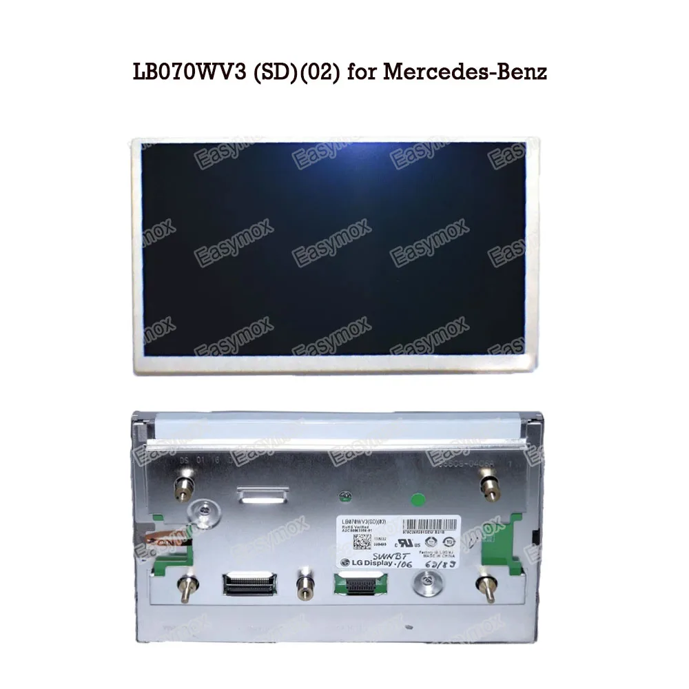 

LB070WV3(SD)(01) 02 03 LB070WV3SD02 Display for MERCEDES-BENZ W204 2008-2014 C250 C300 C350 Navigation GPS Screen Repair