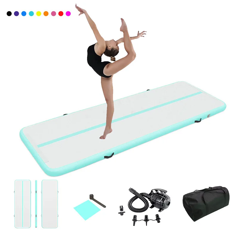 Inflatable Air Track Gymnastics Tumbling Mat Custom Color Size  Drop Stitch for Home Gym Training Cheerleading Yoga Wholesale view 6