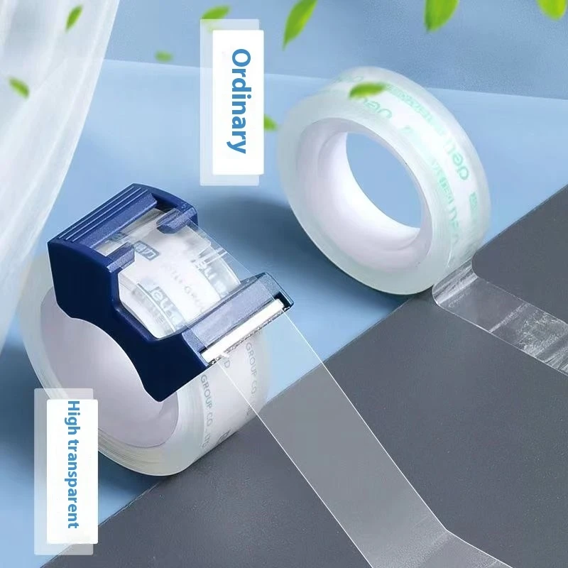 Deli 2 Rolls Set Strong Invisible Tape Set High Transparency Packing Tape For Student School Office Supplies Stationery