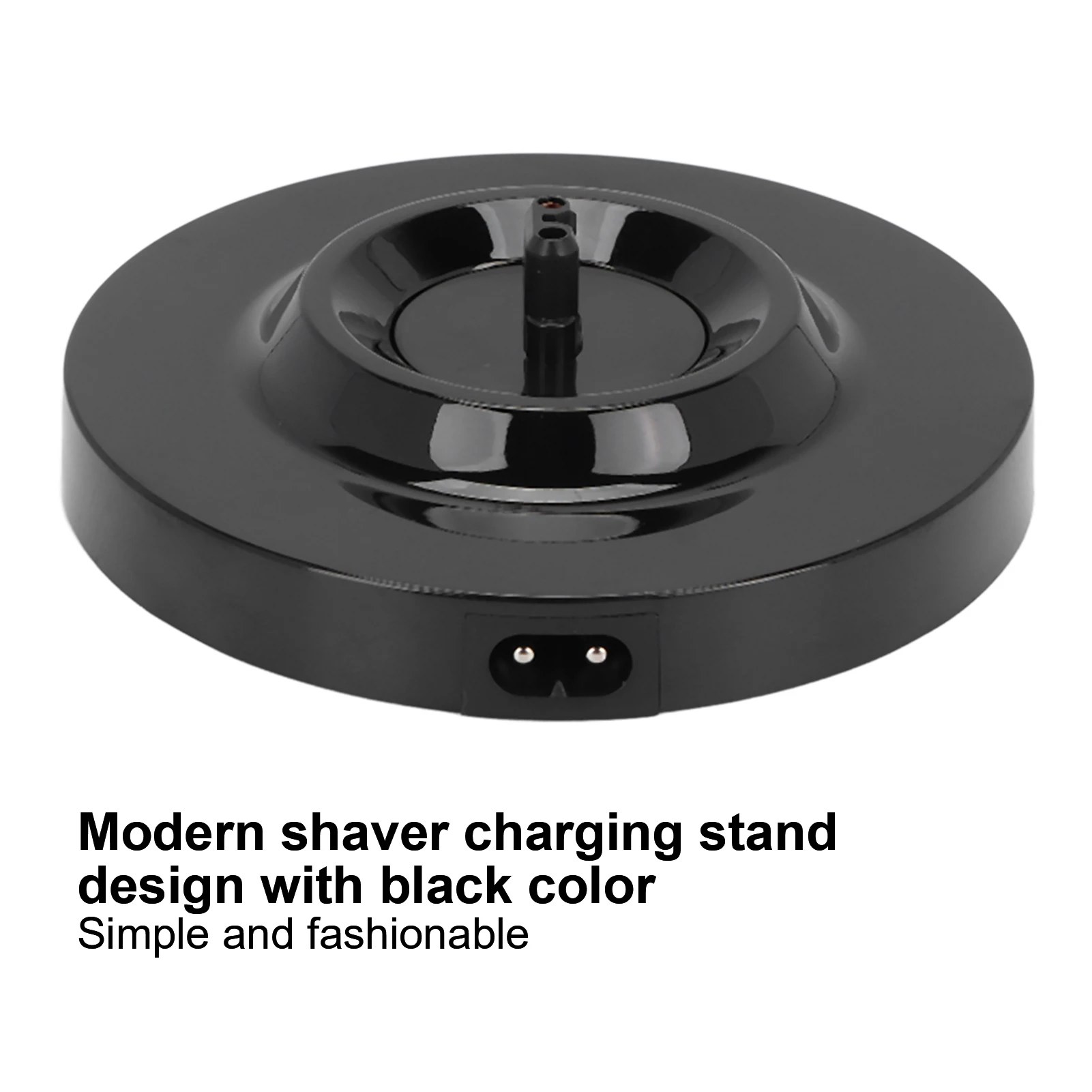 Universal Electric Shaver Charging Stand Round Shape Men\'s Electric Shaving Razor Charging Base Hair Clippers Stand Base Black