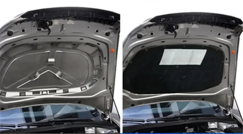 For  Skoda Octavia A5 2007-2015 Auto Engine Hood Sound Heat Insulation Cotton Soundproofing Cover Car Accessories