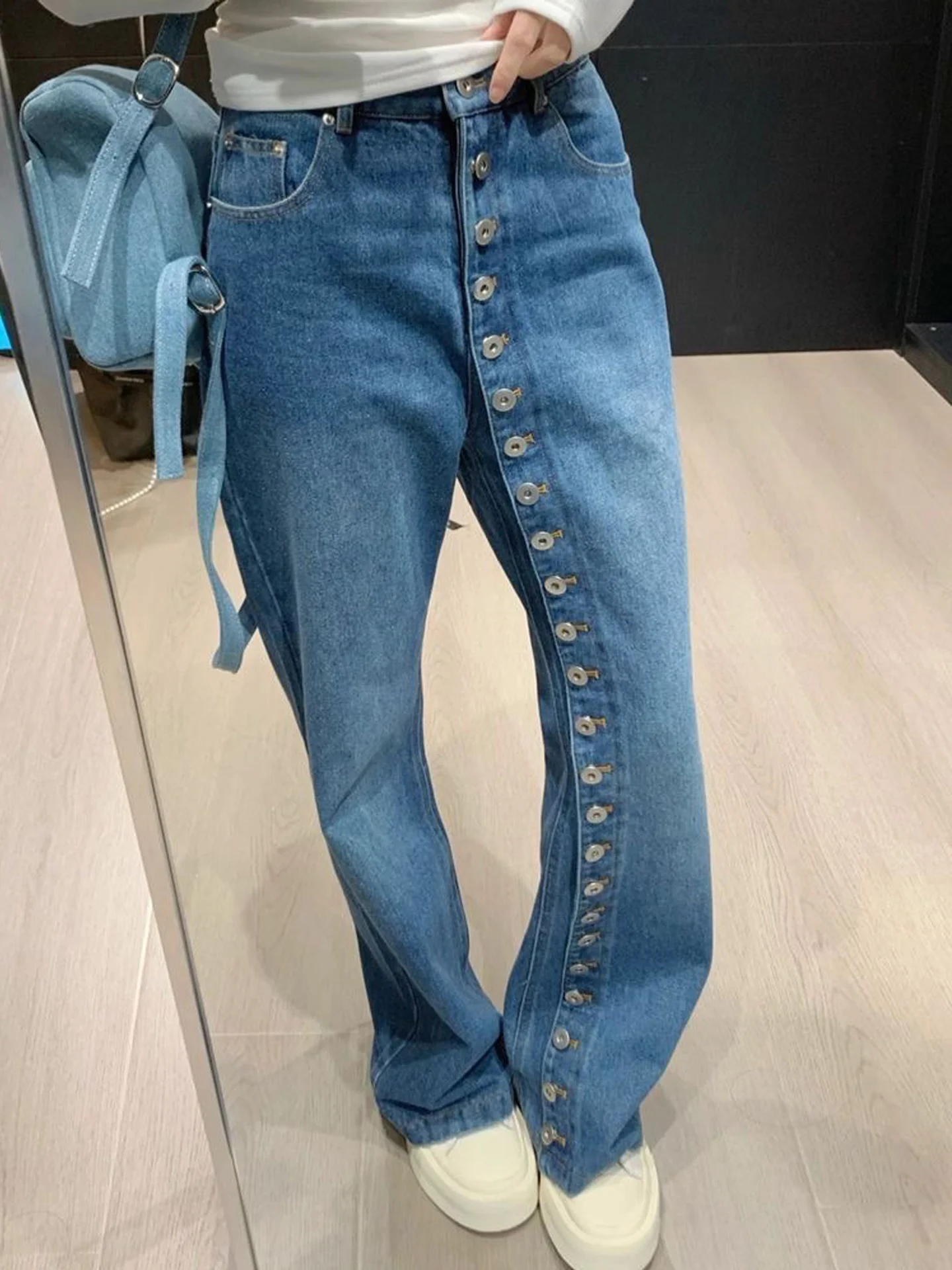 Calça Jeans Feminina de Cintur - Jeans avaliação e preço
