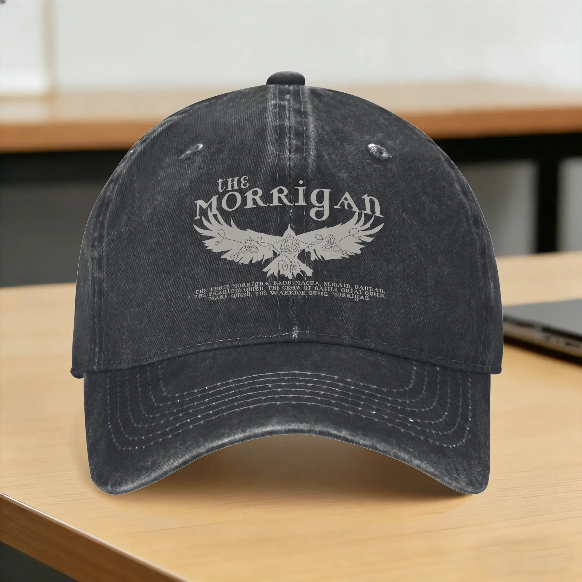 The Morrigan Celtic Irish Mythology Raven Crow War Goddess Casual Baseball Cap Sport Hip Hop Hats Print Sunscreen Baseball Caps
