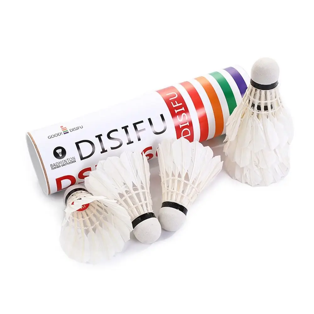 Afbeelding 6: 3/6PCS Wit Schuimkop Sportaccessoires Trainingsbenodigdheden Shuttle Bal Windbestendigheid Eendenveren Badminton