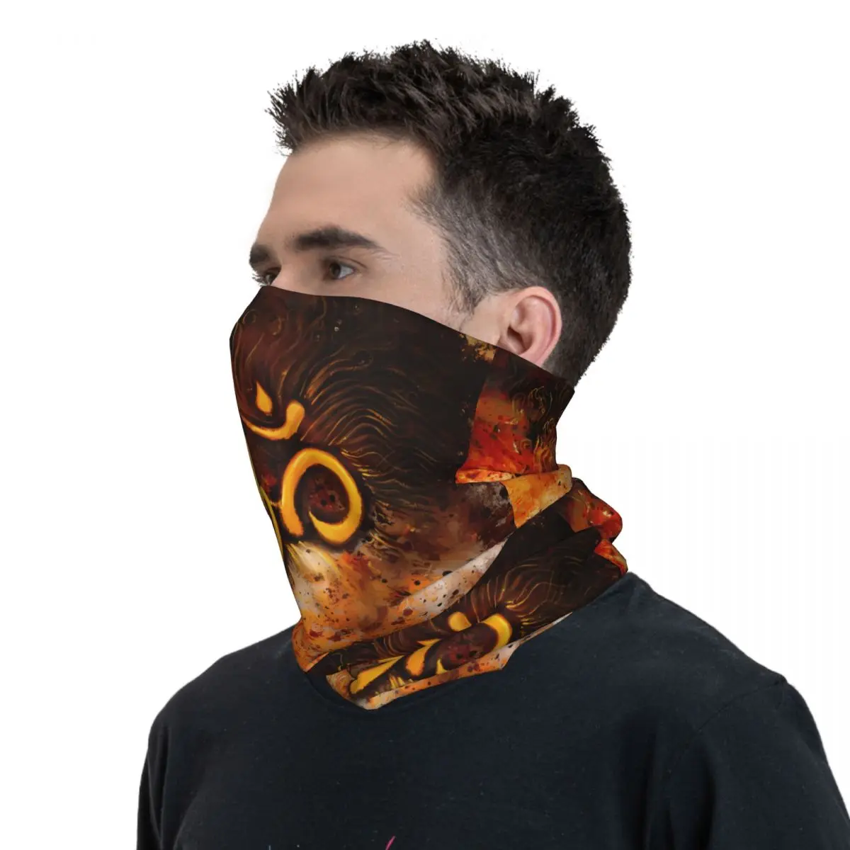 Foulard bouddhiste en polyester pour le cou et le visage, écharpe de la présidence, masque facial