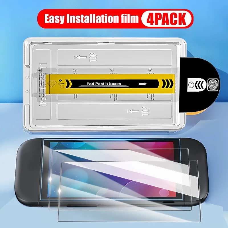 Закаленное стекло для Nintendo Switch 2, защитная пленка для экрана высокой четкости, простая установка, защитные пленки для NS Switch2, игровые аксессуары Закаленное стекло для Nintendo Switch 2, защитная пленка для экрана высокой четкости, простая установка, защитные пленки для NS Switch2, игровые аксессуары