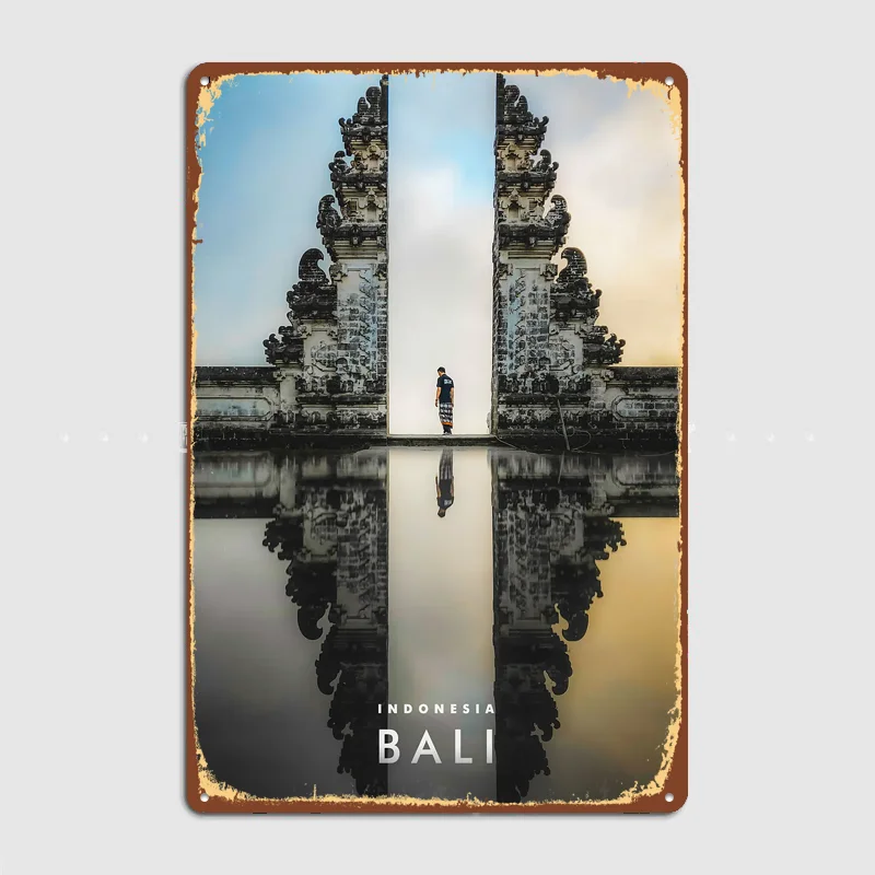 Pura Bali Metal Custom Sign Living Room Wall Indoor Decor Room Decoration Bedroom Posters Home Decor