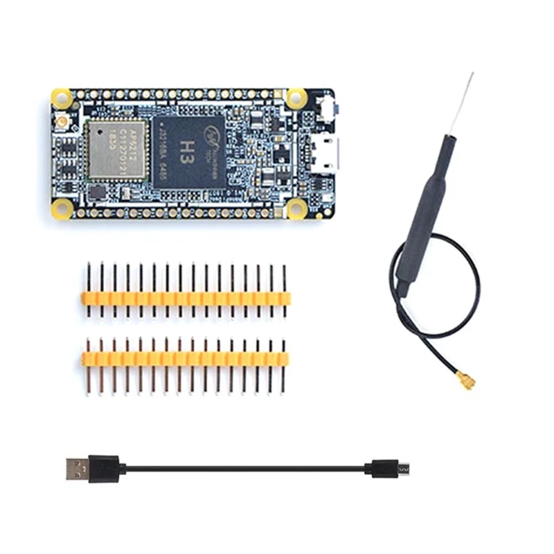Voor Nanopi DUO2 Development Board + Micro-USB Kabel + Antenne 512M DDR3 Allwinner H3 Wifi Bluetooth Ubuntu core Iot Module Kits