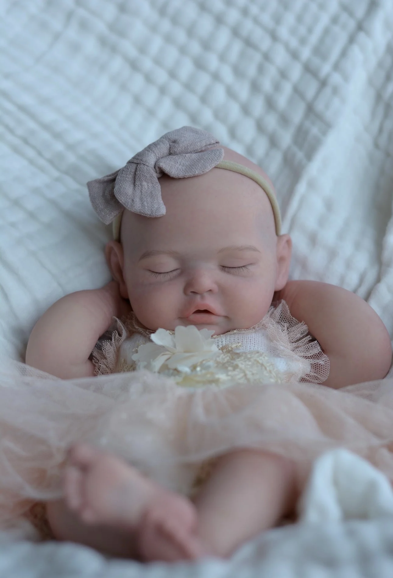 Muñeca De Silicona sólida lavable con boca abierta De 18 pulgadas para niña Reborn con piel pintada, muñeca De Silicona realista