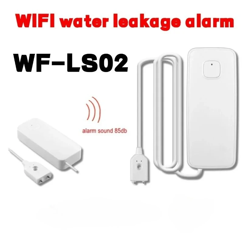 WIFI  Leak  Water Immersion Alarm， Water Level Alarm on-site Sound Alarm WF-LS02