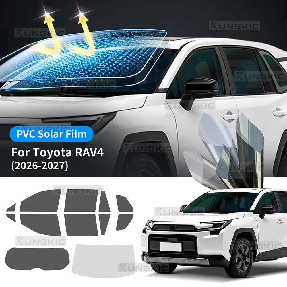 

Для Toyota RAV4 2026-2027: Предварительно вырезанная тонировочная пленка на все окна, защита от солнца и УФ-излучения, конфиденциальность