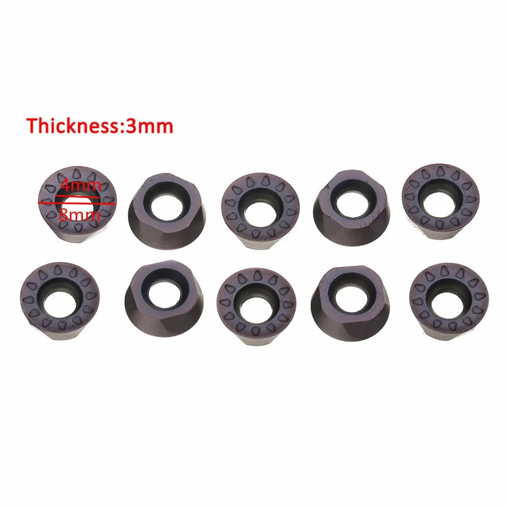 10pcs RPMT08T2MOE-JS MM25 Insert Carbide For Machining Steel Stainless Steel Cast Iron Power Tool Accessories