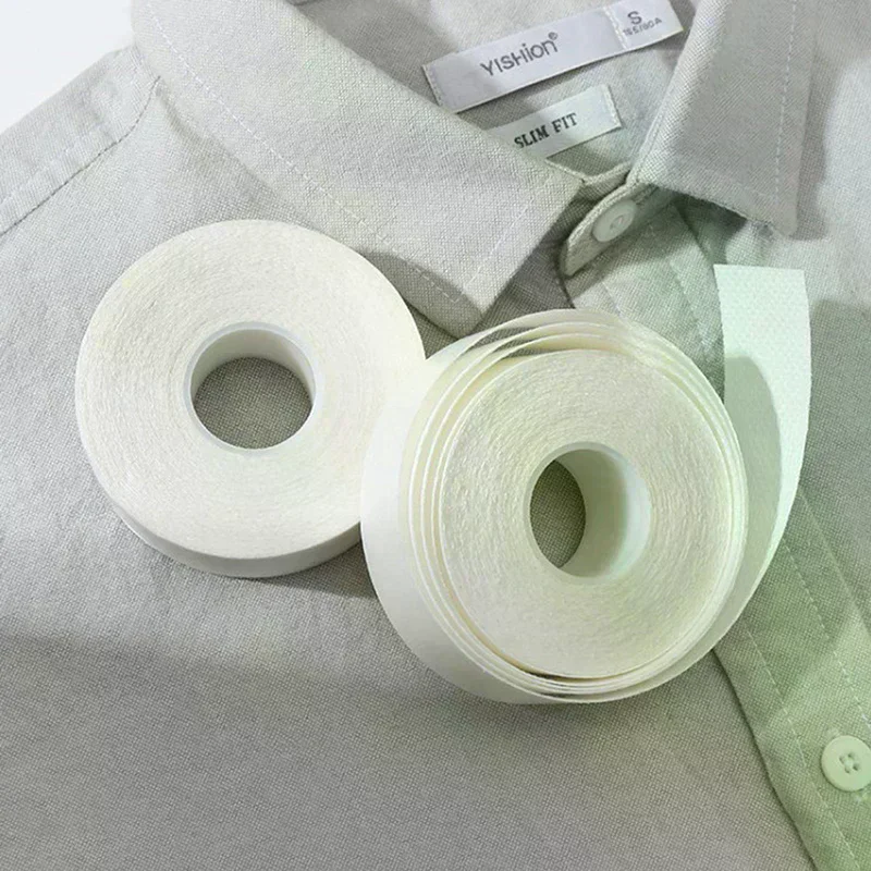 Self Adhesive Collar Styling Tape Does Not Warp Shirt Neck Protector Pads Shirt Collar Support Collar Sweat-removing Pads 1 Rol