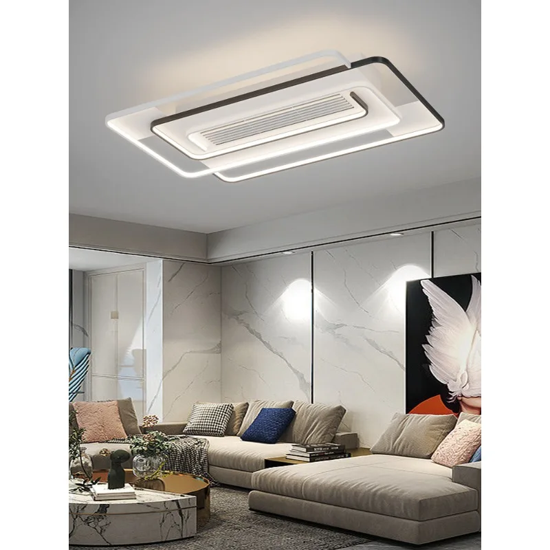 Guangdong Zhongshan 2023 new smart millet ceiling living room bedroom dining room bladeless fan light modern and simple