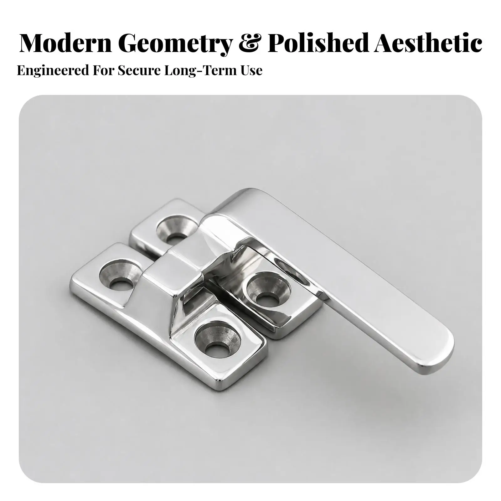Mechanical Twist Lock Handle for Electrical Boxes with Rectangular Base Plate Mount