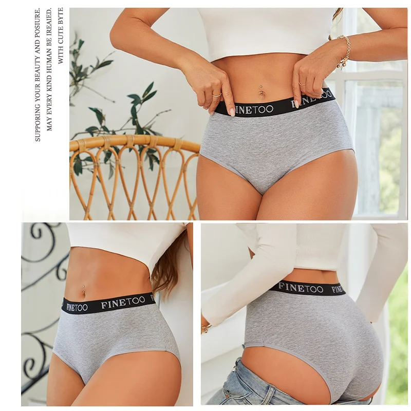Finetoo 3Pcs Women's Cotton Briefs Women Plus Size Seamless Panties Breathable Underwear Female Low Waist Soft Lingerie S-XXL - Image 3