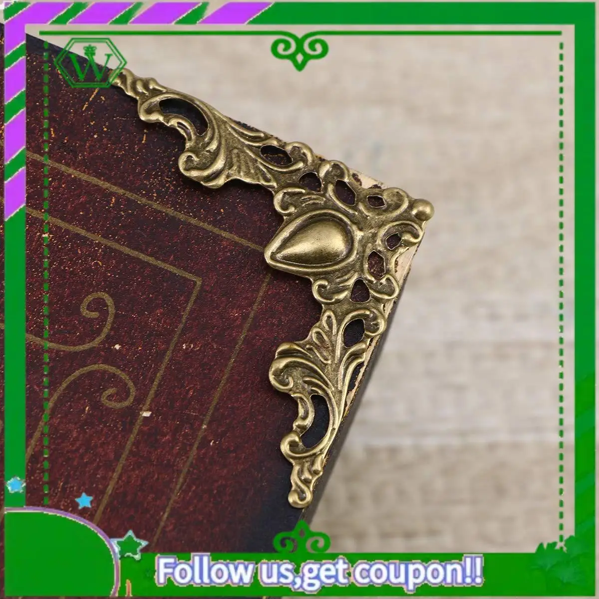 Reliable-24 Pcs Vintage Metal Book Corner Protector Box Book Scrapbook Album Corner Decorative Protector Cover