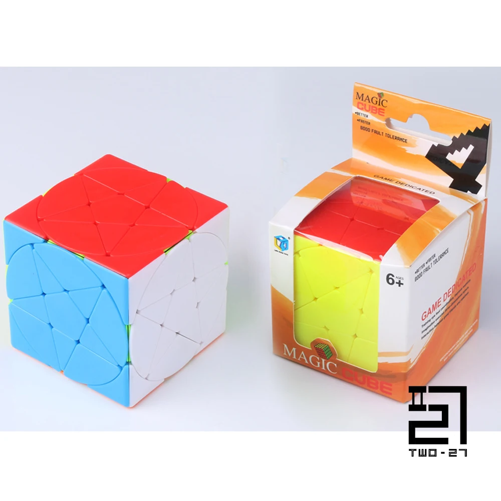 หายาก Mixup 333 Pentagram Cube สีพาสเทลยาก3X3 Twisted Pentacle Cubic Puzzle สำหรับ10ปี10ปี Twister เกม