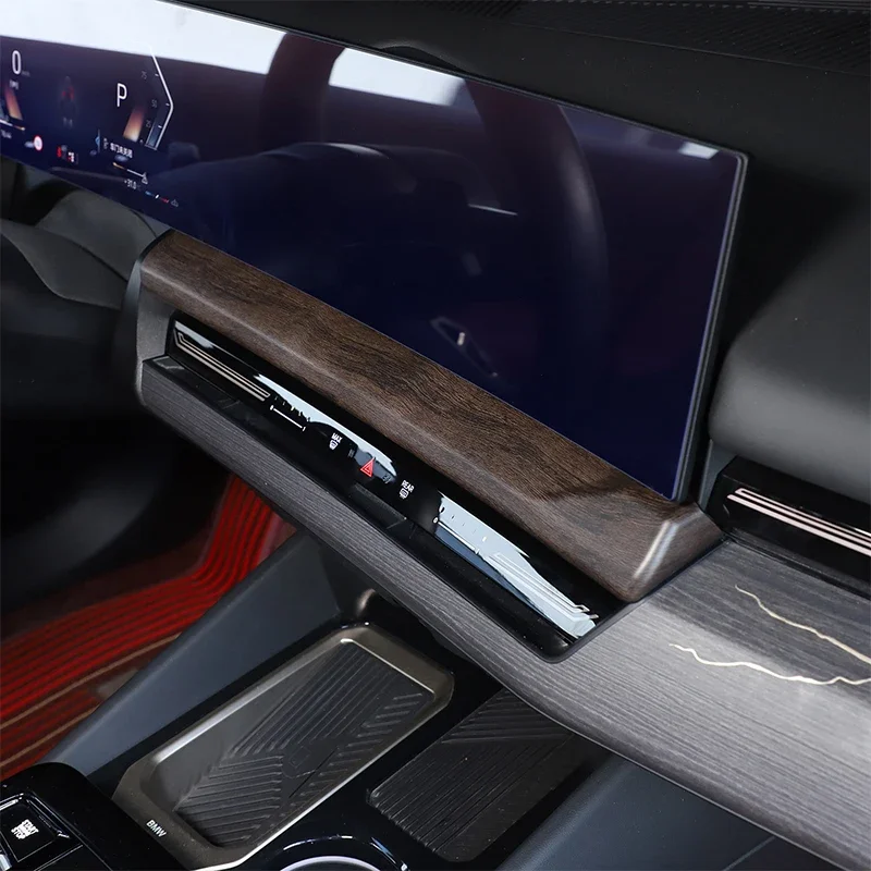

ABS Carbon Fiber Car Center Control Navigation Screen Lower Panel Decorative For BMW 5 Series G60 24-25 Interior Car Accessories