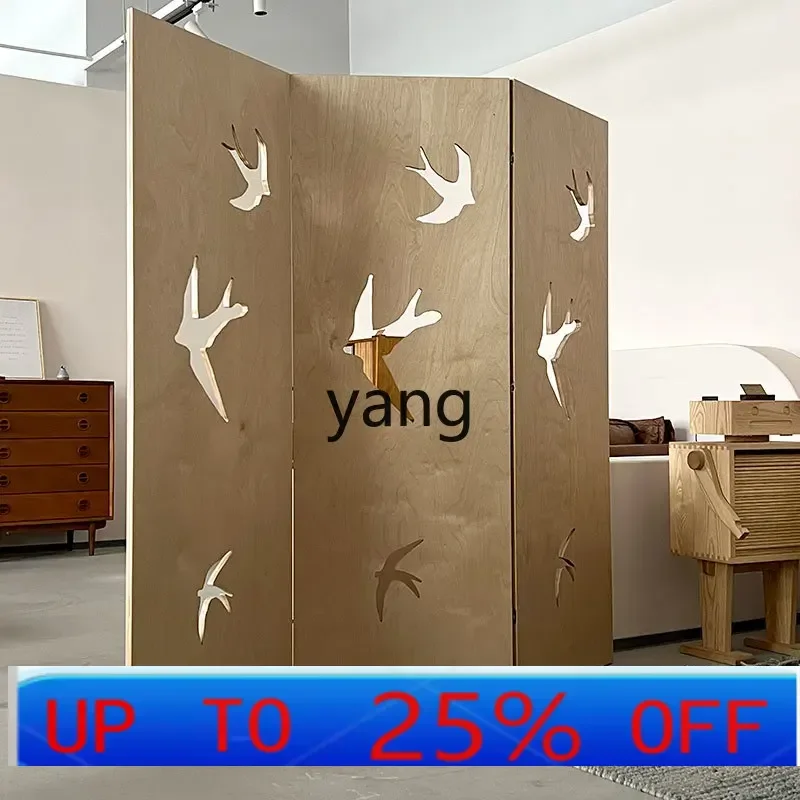 

LTT Qianniao folding screen folding screen ocean board multi-layer solid wood partition movable