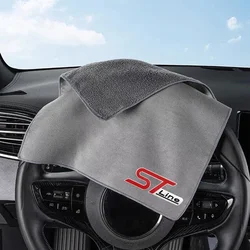 Car Microfiber Cleaning Towel Car Drying Towel Auto Washing Tools For Ford ST Line Focus Mk4 MK3 4 EDGE Puma Fiesta Mondeo MK5