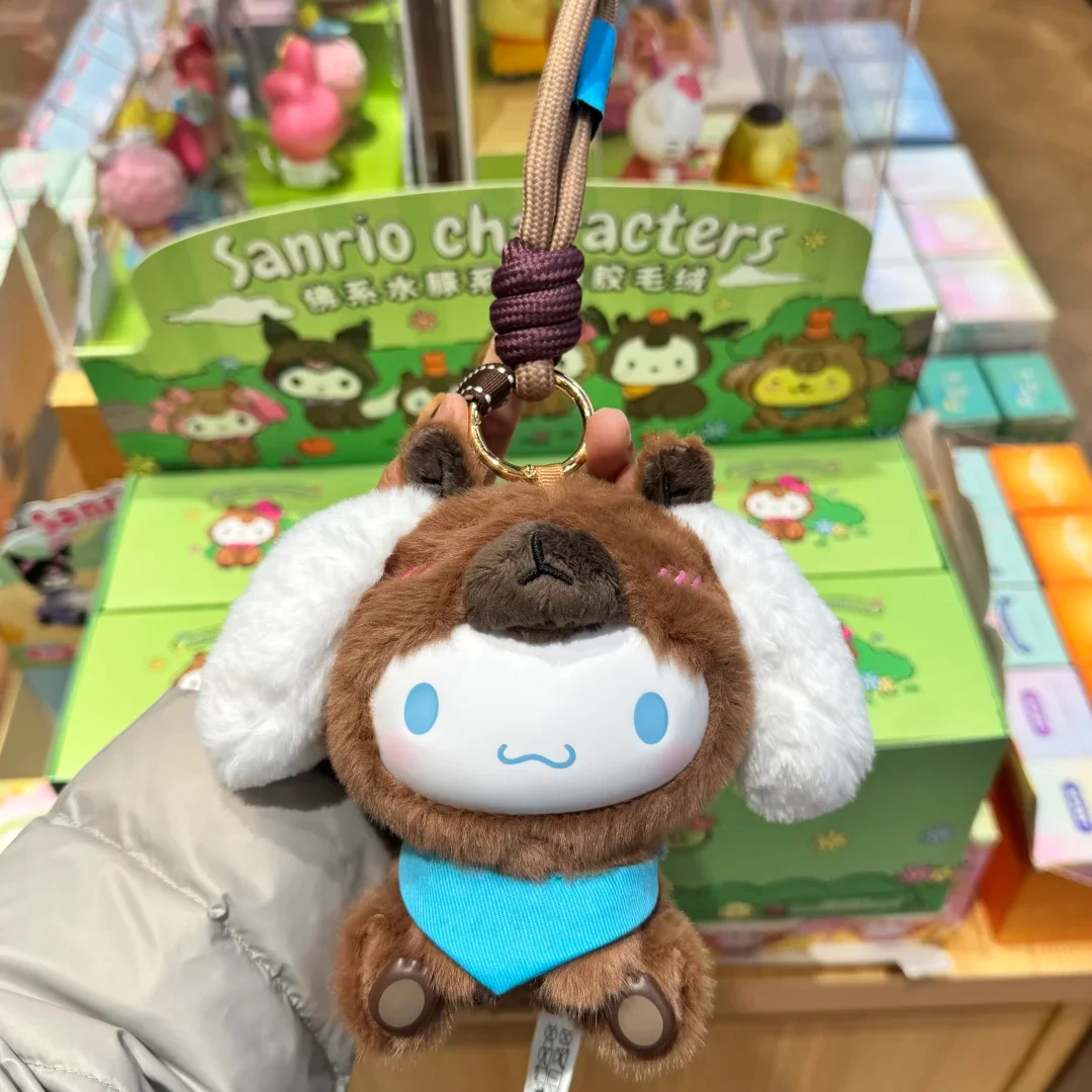 

Sanrio Characters Vinyl Face Plush Blind Box Kawaii KT Cinnamoroll Melody Kuromi Pom Pom Purin Trendy Collectible Anime Figures