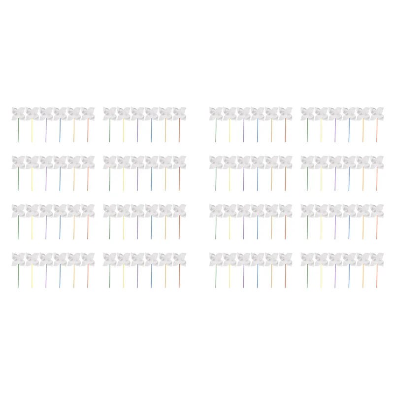 

T98C-96 шт. вертушки «сделай сам», белые пустые бумажные вертушки, цвет ваши собственные вертушки для детей, летние активные искусства