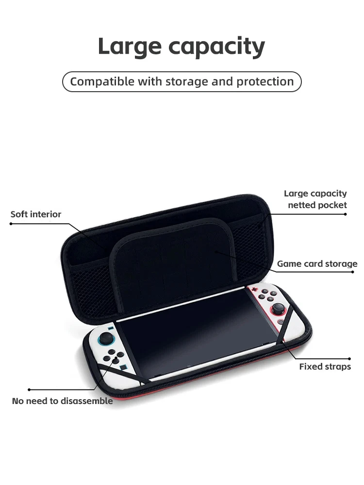 Data Frog per custodia per Nintendo Switch custodia portatile guscio rigido console NS accessori per giochi Nintend Switch custodia da trasporto