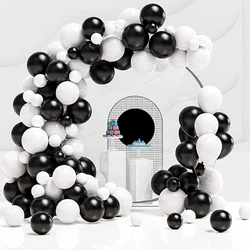 Birthday Balloons Garland Arch Black White Latex Balloon Kit Kid Baby Shower Party Decor Wedding Anniversary Decoration Supplies