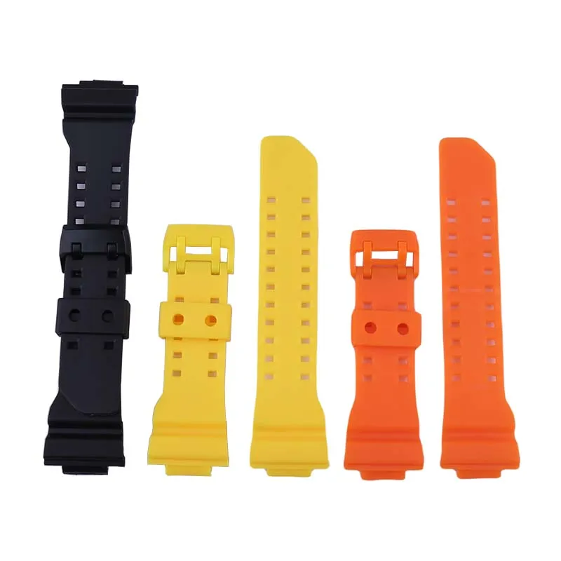 

Men and women resin watch strap Compatible for Casio GA400 GBA401 Rubber sports waterproof Wristband bracelet belt buckle 16mm