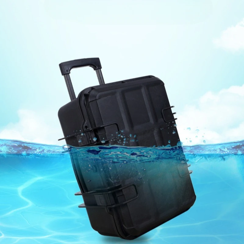 Waterproof Instrument Tool Case Safety Equipment Protection Trolley Case Shock-proof and Pressure-resistant Tools Packaging