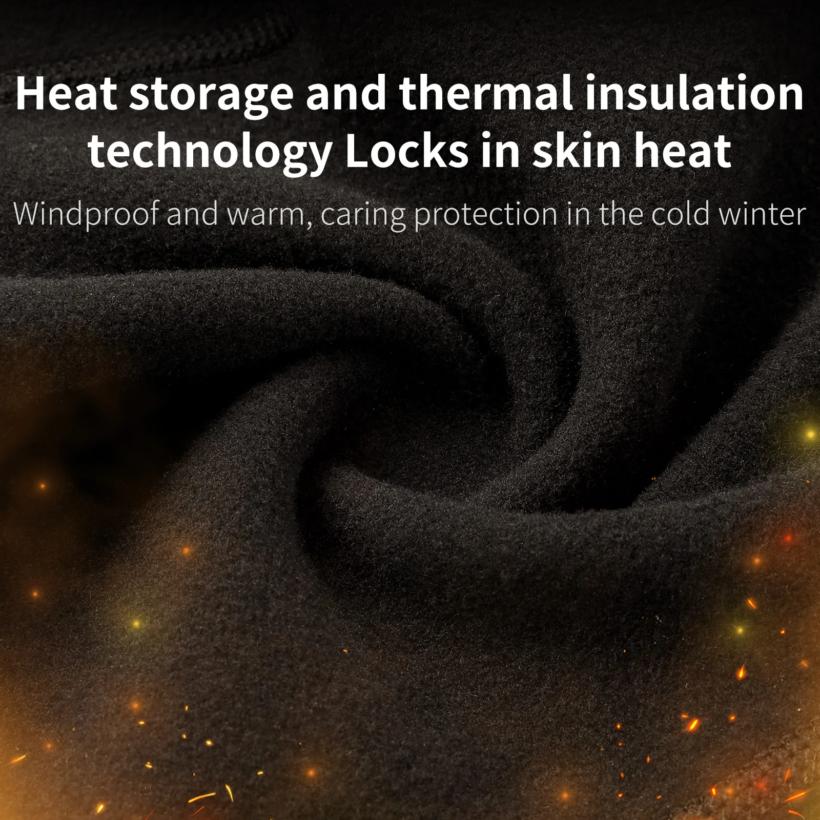 TOSUOD Masker Wajah Musim Dingin Tahan Dingin Hangat Tahan Angin Melepaskan Keringat Penutup Kepala Ski Bersepeda Skating Masker Wajah Sepeda Motor