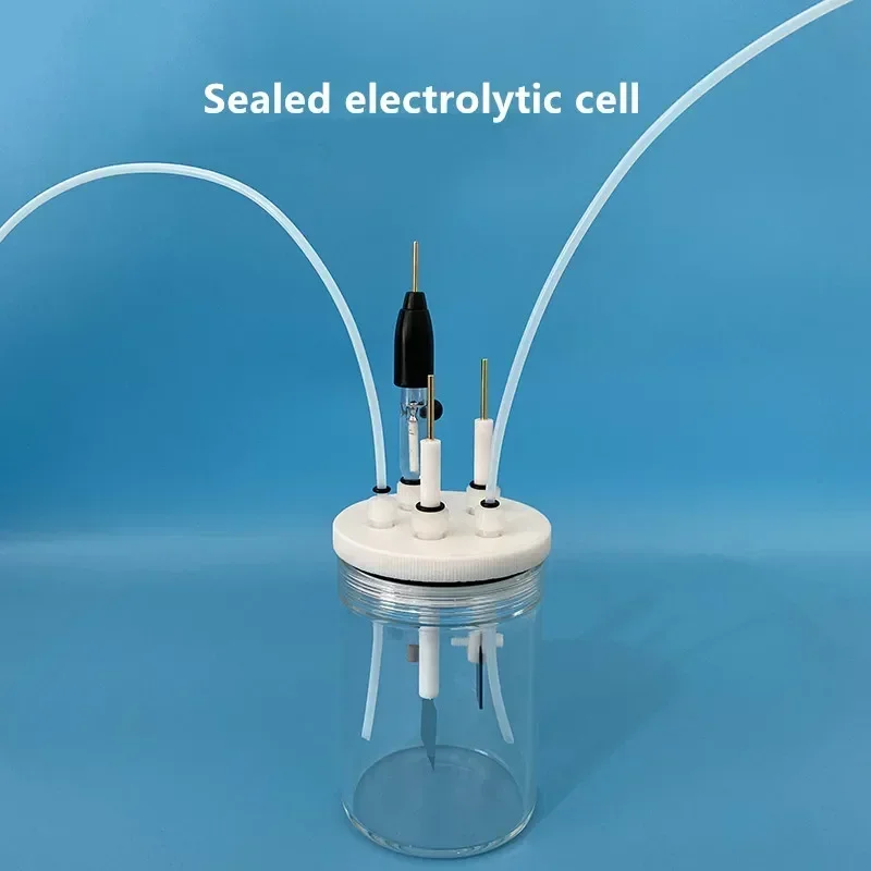 Three electrode system electrolytic cell (sealed/matched electrode with link)