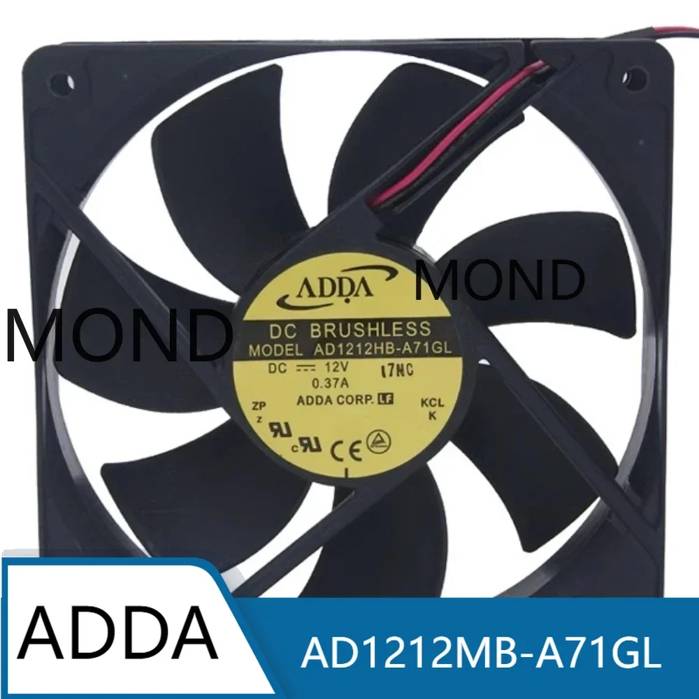 

ADDA AD1212MB-A71GL Cooling Fan 12025 DC 12V 0.33A 12CM High Air Flow Axial Power Supply Chassis Inverter Server Fan