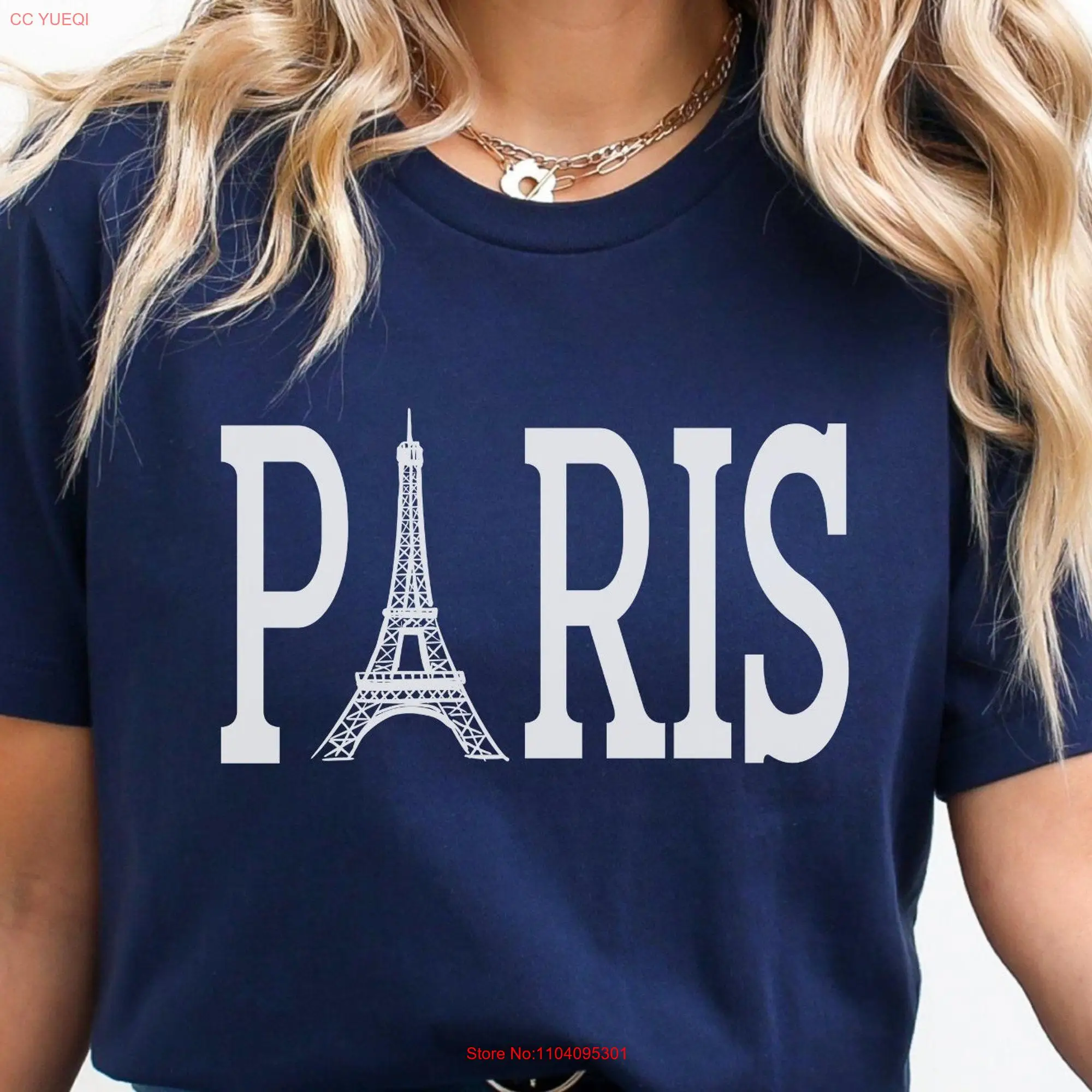 Paris France Eiffel Tower SweaT T Shirt Europe Trip Vacation Travel Souvenir long or short sleeves