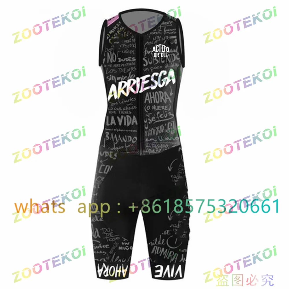 

Triathlon Cycling Jersey Sleeveless Cycling Clothing Man Skin Suit Bike Jersey Set Triathlon Suit For Swimming Running Riding