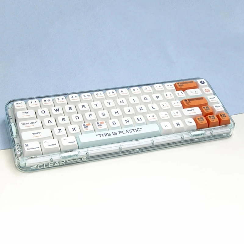 Keycaps 133PCS THIS IS PLASTIC Keycaps XDA Profile Full Set Keycap DyeSubbed Thick PBT for Gaming Mechanical Keyboard